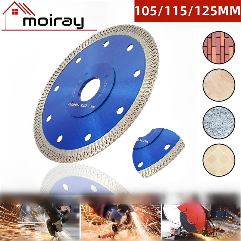 3 SiZE Turbo Diamond Saw Blade Disc Porcelain Tile Ceramic Granite Marble Cutting Blades for Angle Grinder Diamond Saw Blade