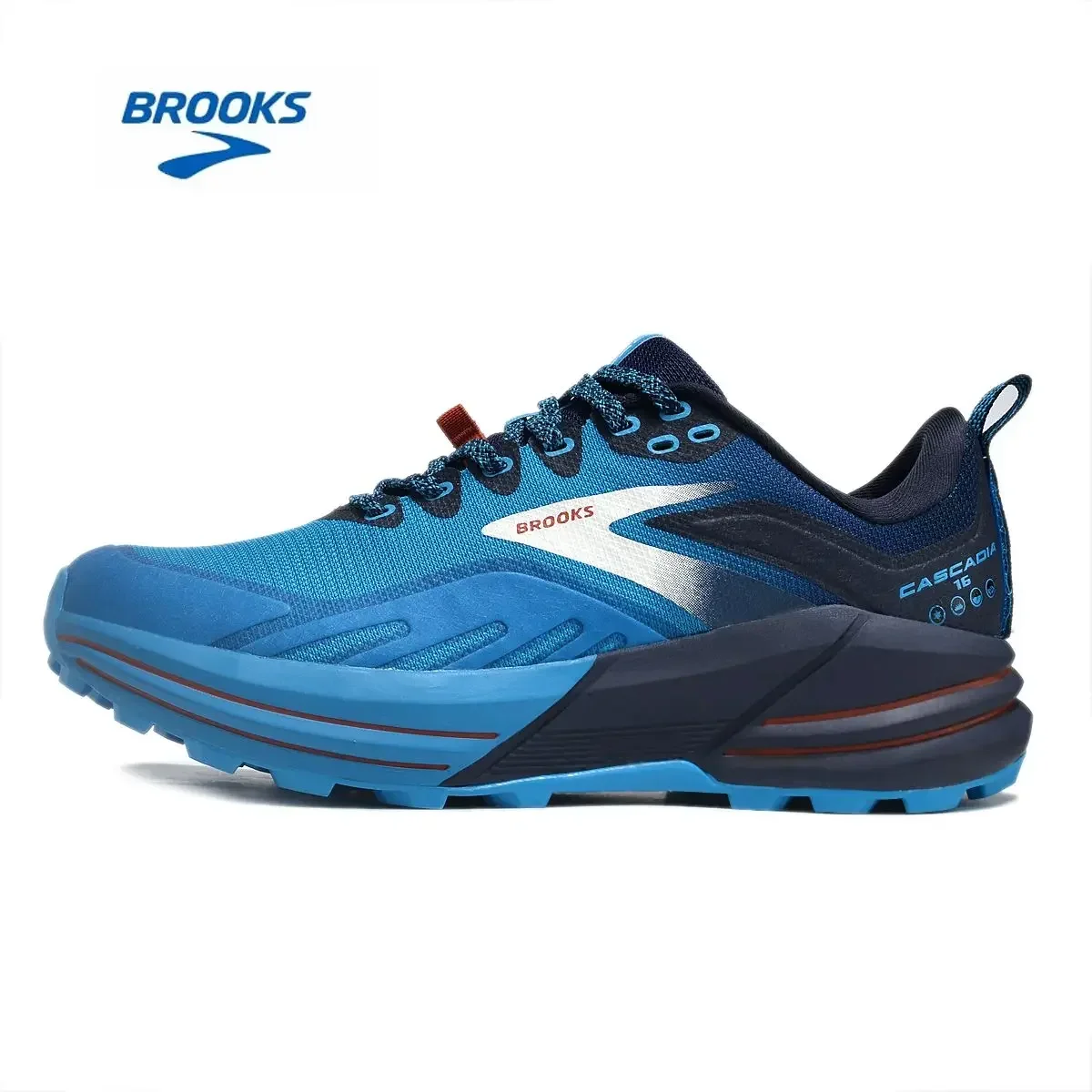 Running Shoes BROOKS Cascadia 16 Yellow Black Grenadine Men Women Long-Distance Road Sport Training Casual Sneakers