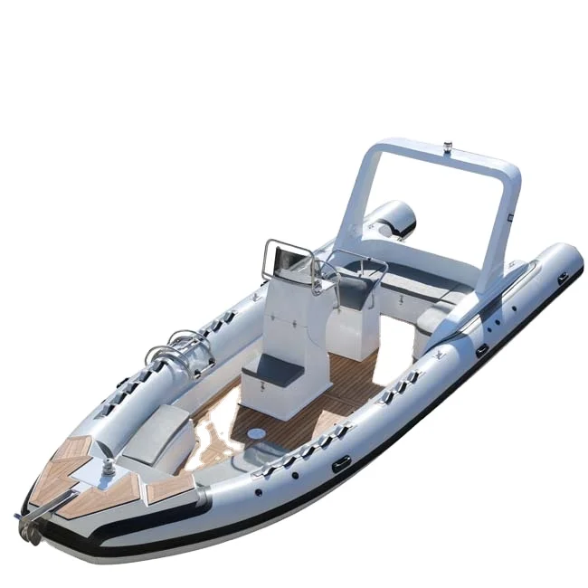 16ft 4.80m Hypalon Material Fiberglass Hull Inflatable Fishing Cabin 480 Rib Boat Folding PVC for Outdoor Drifting on Sale
