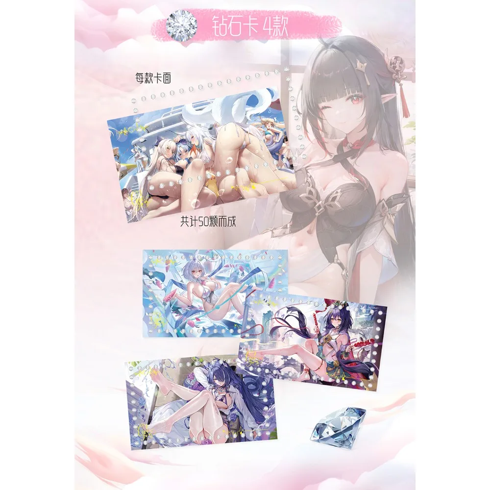 Those Women Goddess Story Cards Anime Girl Tcg Game Rare Exquisite Sparkling Diamond Collection Cards Toys Children Xmas Gifts