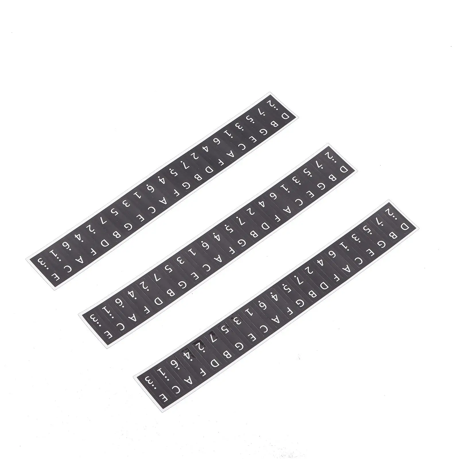 3Pcs 17-Key Kalimba Key Stickers - Musical Note Staff Labels for Thumb Piano - Decorative & Protective 128 x 18mm