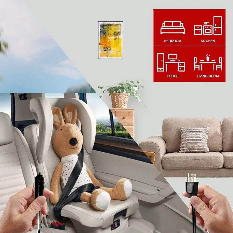 SMETA تحديث 12 فولت RV ثلاجة ثلاجة صغيرة مع قفل شاحنة ثلاجة Freightliner Cascadia Drivers DC 12V | 110 فولت مدمج