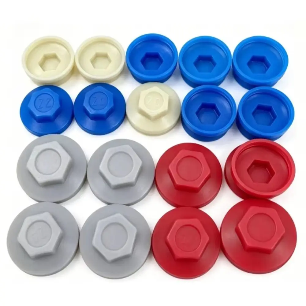 Waterproof Hexagonal Screw Cap Plastic Snap On Self Tapping Screw Cap 8mm/9mm Dust Proof Drill Tail Screw Cover