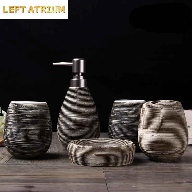 creative-hand-drawing-european-ceramic-bathroom-five-piece-bathroom-supplies-suite-wash-cup-suit-wash-suit