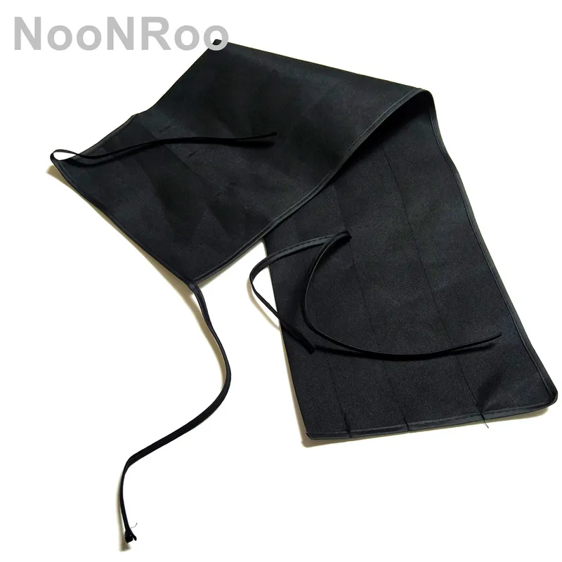 NooNRoo 100% Baumwolltasche für Fliegenruten, 4-teiliger Rutenkoffer, schwarze Farbe, hochwertige Fliegenfischerruten-Tasche, 3 Stück/Tasche – Detail 2