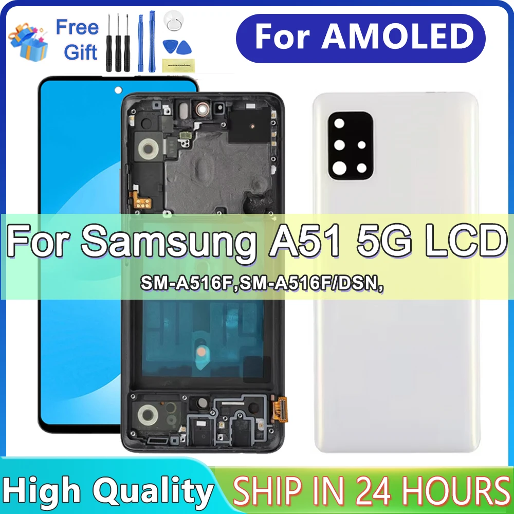 

For Samsung Galaxy A51 5G A516 SM-A516F A516N A516B A516U Lcd Display Touch Screen Digitizer Assembly Replacement