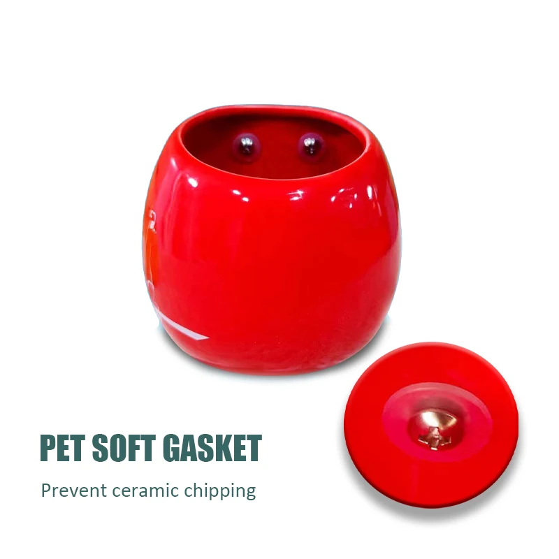 Deep Anti-rollover Ferret Food Bowl Hanging Ceramic Small Pet Feeder Hamster Water Food Bowl Fixed Squirrel Bowl Pet Products