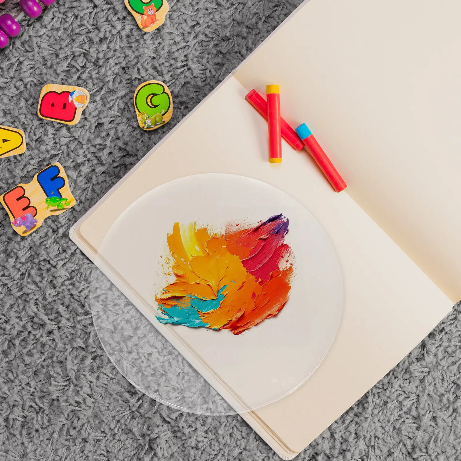 

Набор из 2 многоразовых гелевых пластин для монопринта, нелипкие, для детей и взрослых, для творчества, рисования, рукоделия, гелевой пресс-печати