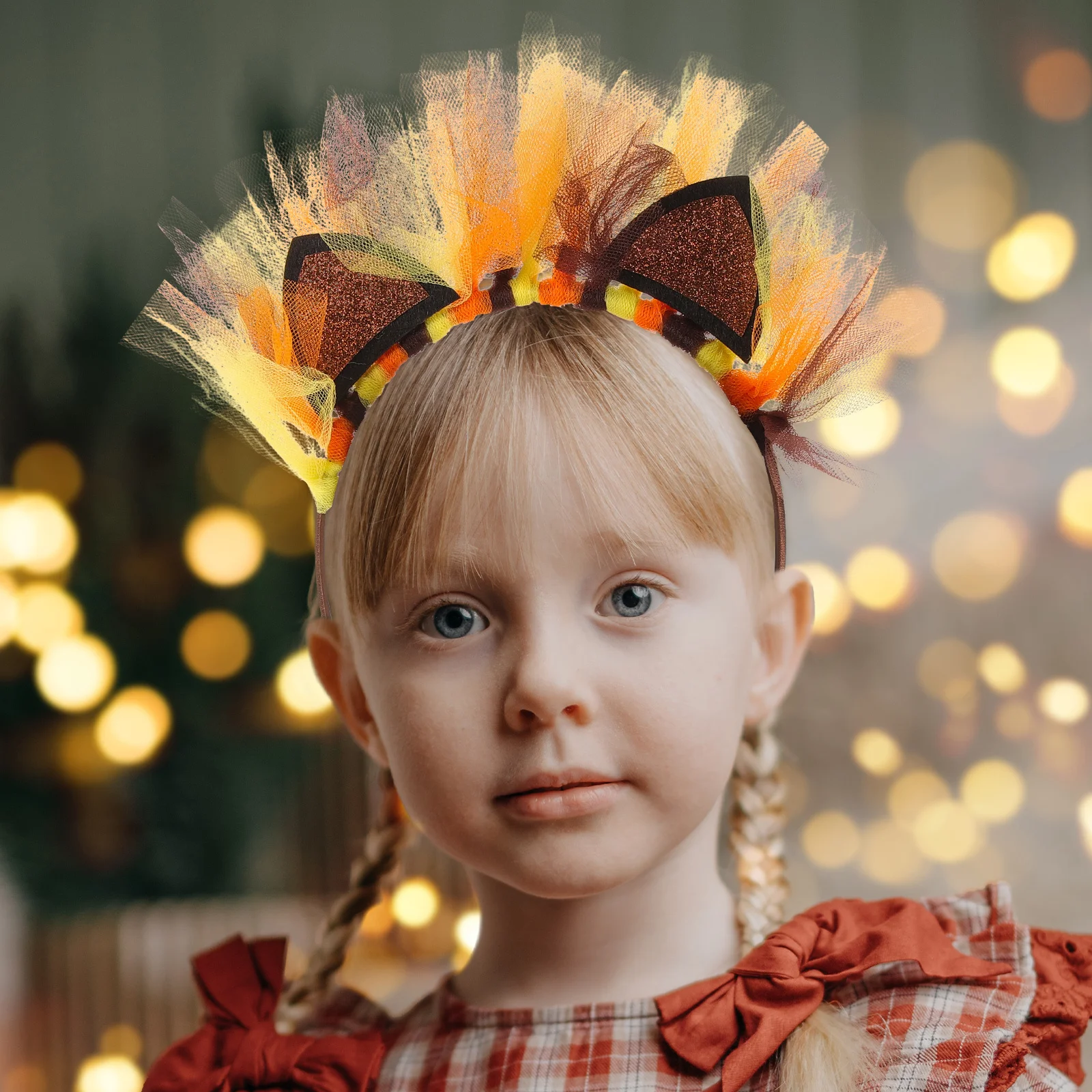 

1Set Lion Costume for Girls Halloween Cosplay Party Accessory Soft Fabric Comfortable Eyecatching Unique Outfit