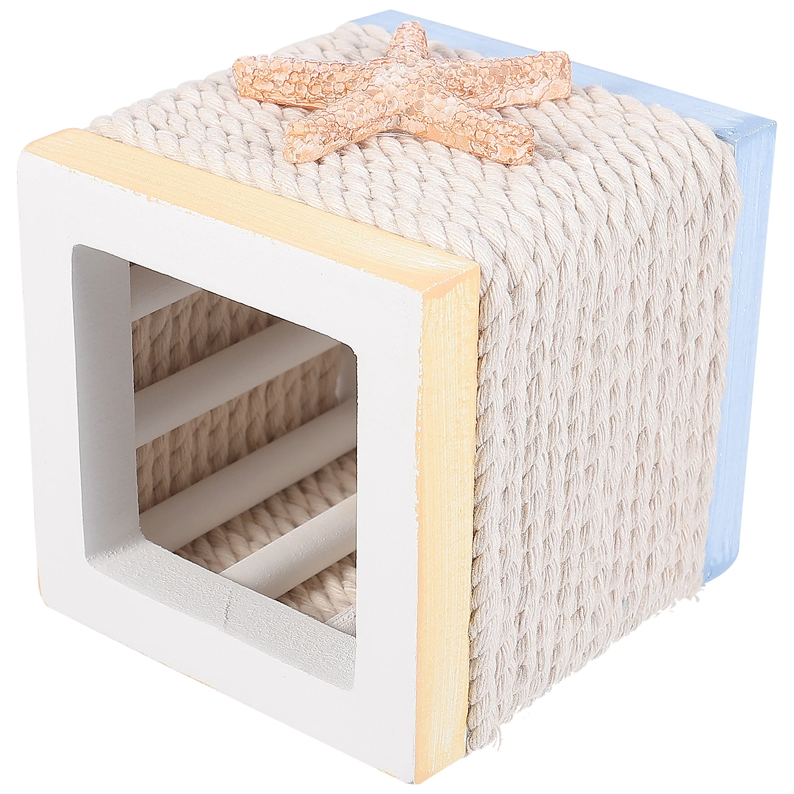 

Wooden Pen Holder Mediterranean Style Sturdy Lightweight Desk ganizer Stationery Storage Box Creative Office Decor Practical