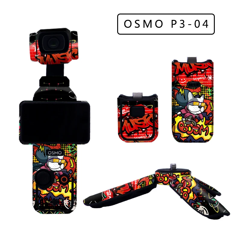 Наклейки для спортивной камеры DJI Osmo Pocket 3, защитная пленка от царапин, персонализированные наклейки для ремонта, водонепроницаемые аксессуары для кожи