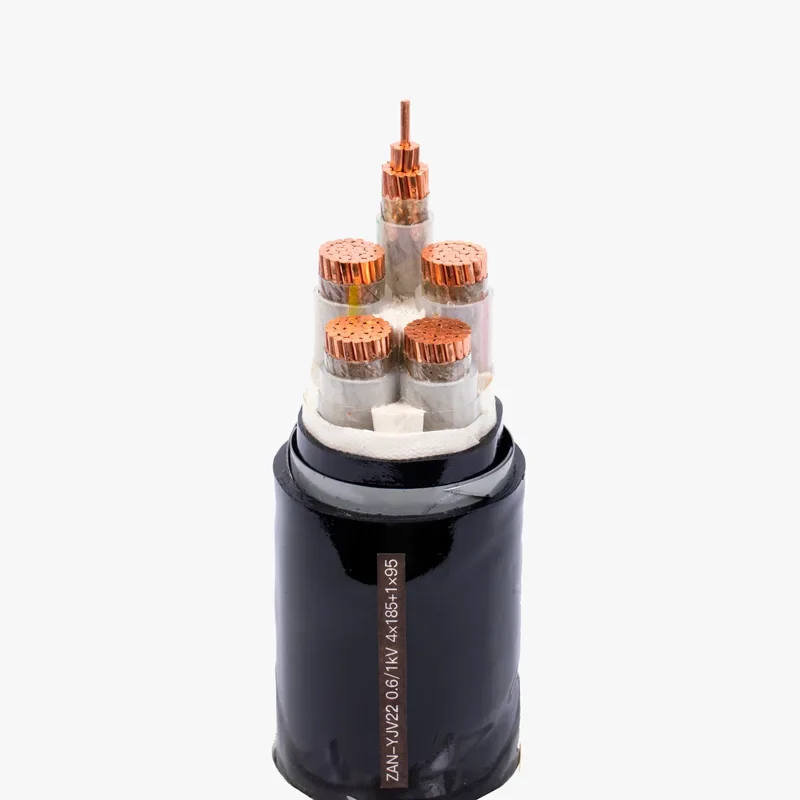 4 Core 0.6/1kV XLPE Insulation PVC Jacket Copper Class A Flame Fire Resistant Low Tension Xlpe Insulated Electric Power Cable