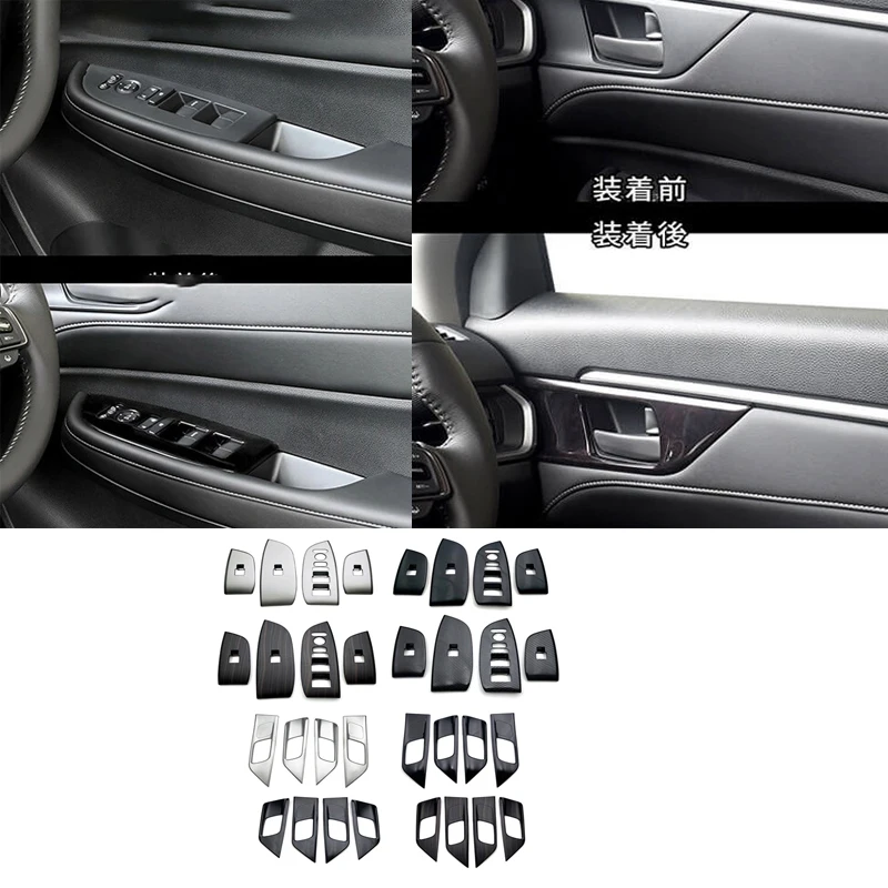 

RHD For HONDA WR-V WRV DG5 Series 2024 2025 ABS Door Handle Bowl Sticker Window Switch Lift Button Cover Trim Car Styling