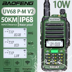 Baofeng UV68 Pro MAX V2 711 Antena IP68 À Prova D' Água Walkie Talkie Radio Upgrade de UV9R 5R Pro UV13 UV82 UV16 Plus Max Distância