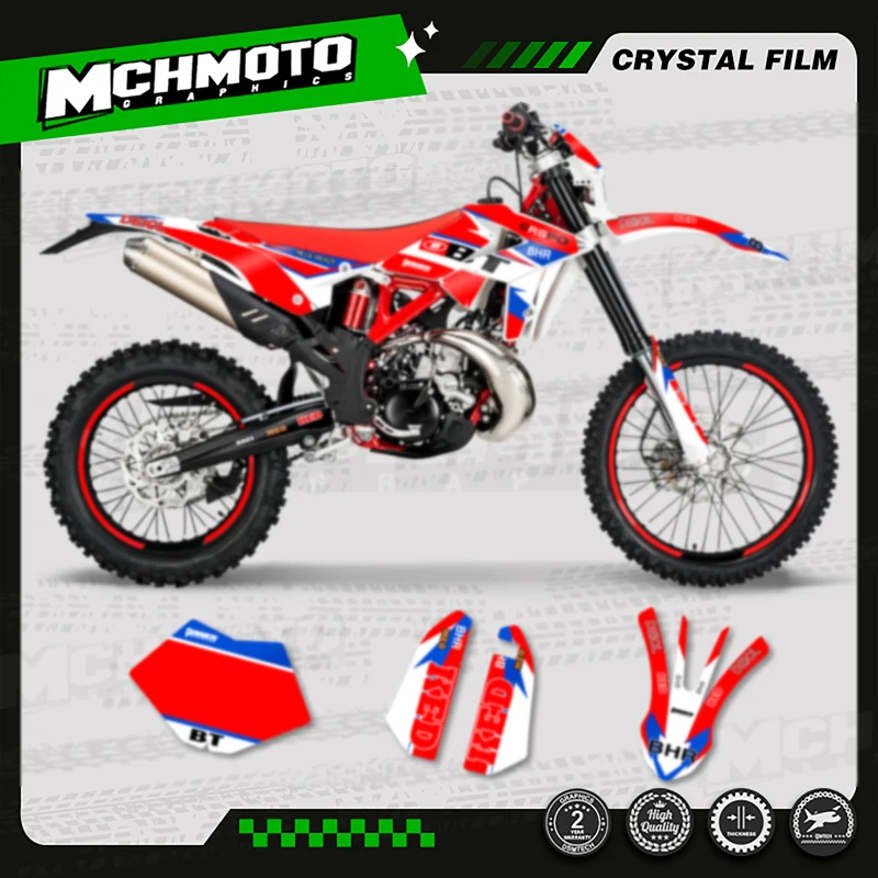 

MCHMFG Motorcycle Team Motorcycle Decal Stickers For Beta RR 2018-2019 2018 2019 250 300 350 -001