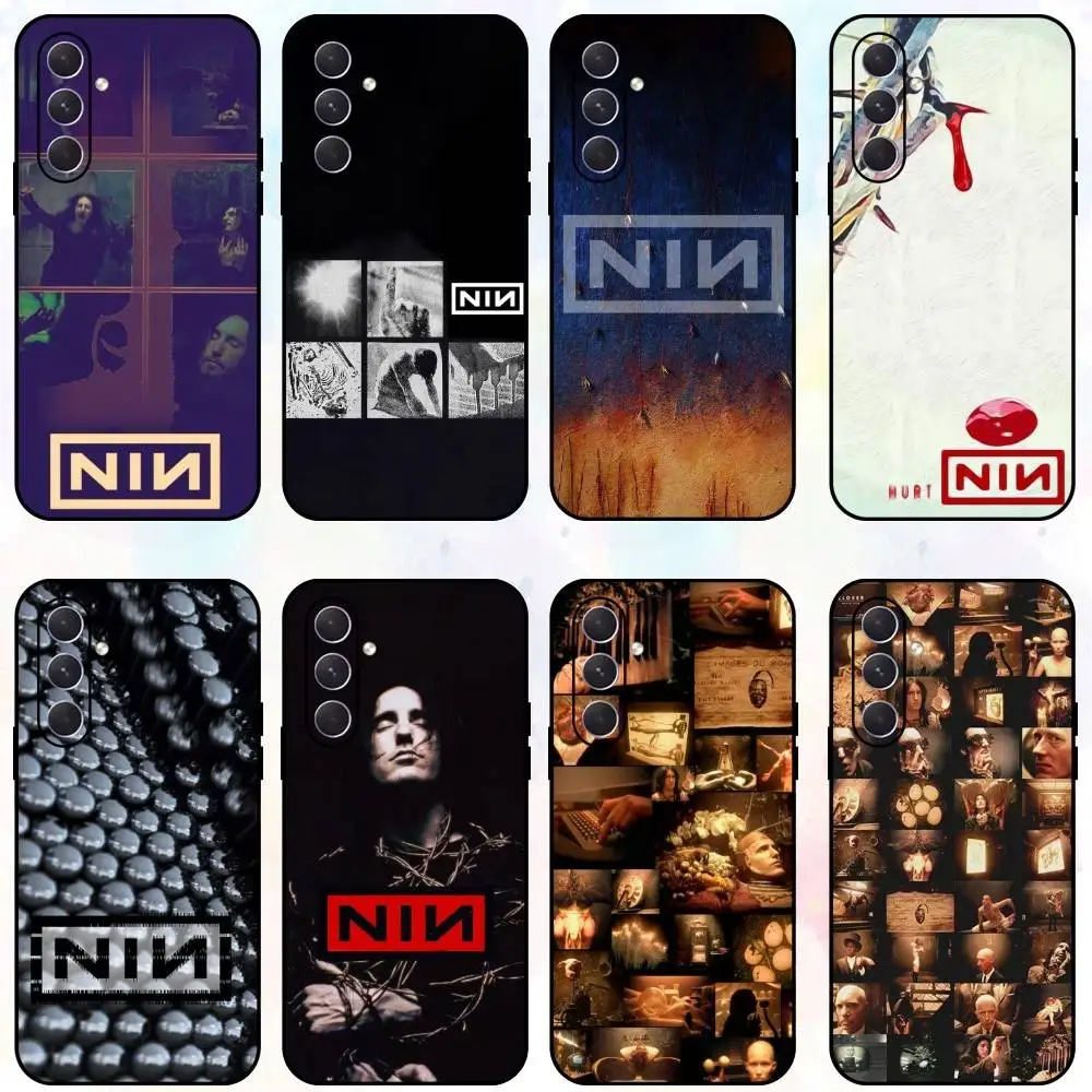 

Nine Inch The Downward Spiral Phone Case For Samsung Galaxy A73,A72,A71,A70,A53,A52,A51,Others Soft Black Shell