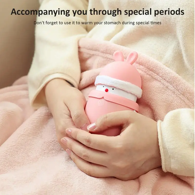 2 In 1 6000mAh Portable Power Bank And Hand Warmer Rapid Heating Hand Warmer Cute Snowman And White Rabbit Design gift for girls