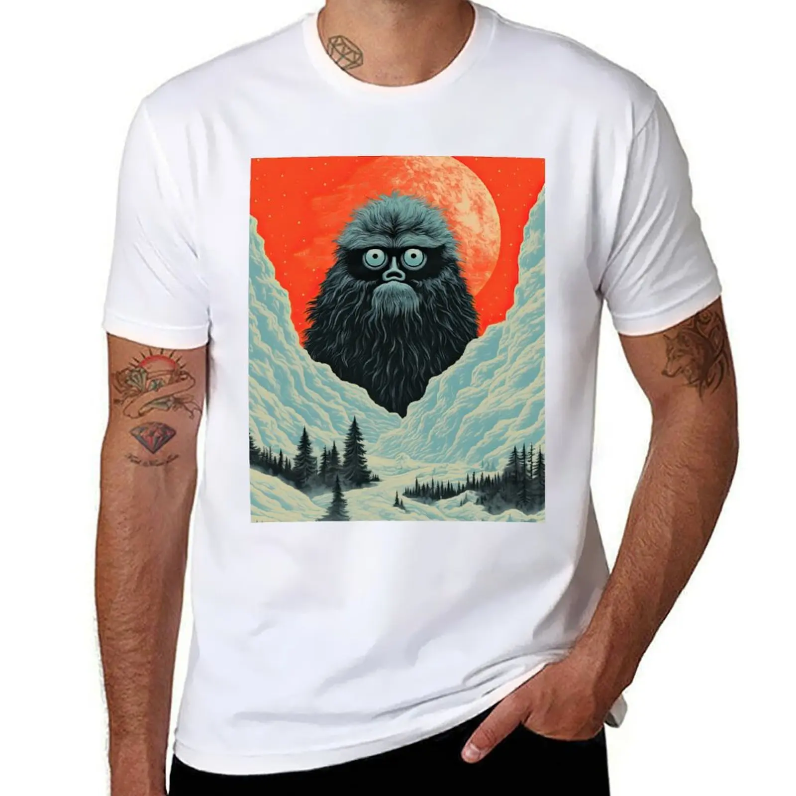 

Abominable Snowman T-Shirt cotton tshirt 100% t shirts designer T-Shirt
