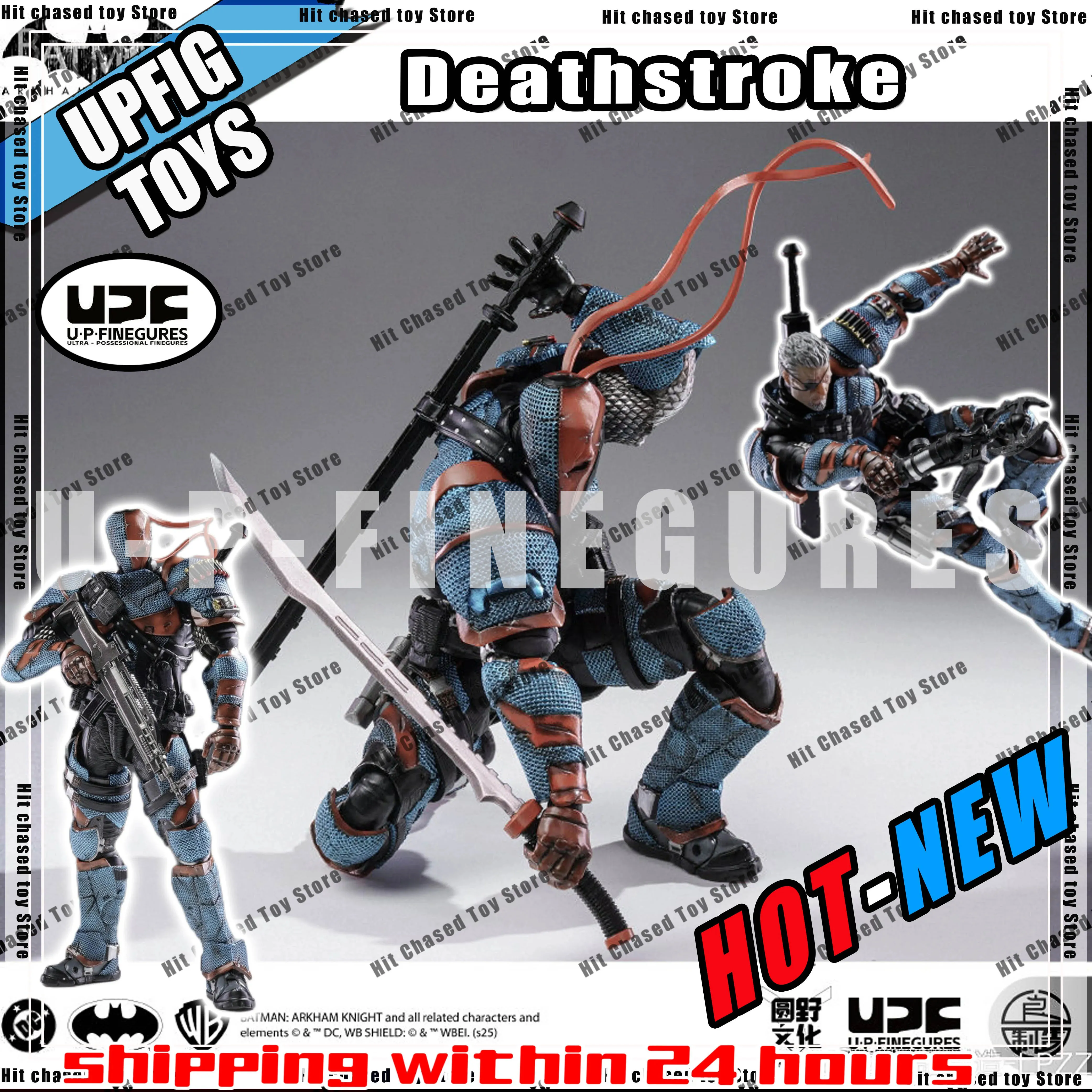 

Новые UPFIG U-P-Finegures (LPZZ) Batman Arkham Knight Deathstroke Фигурка Статуя Шарнирная подвижная модель Детские подарки Игрушки