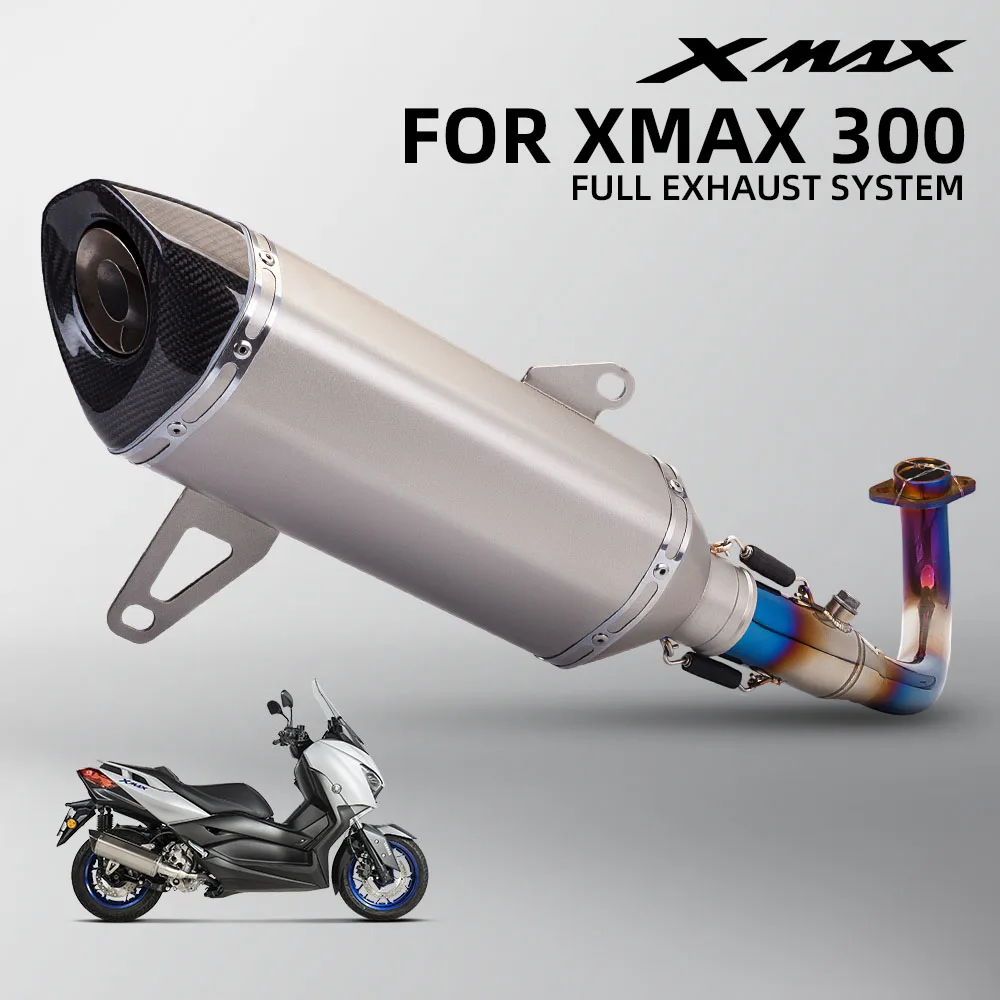 

For XMAX300 XMA X300 Full motorcycle Exhaust Muffler System 51mm Exhaust Muffler motorcycle Exhaust Muffler R77