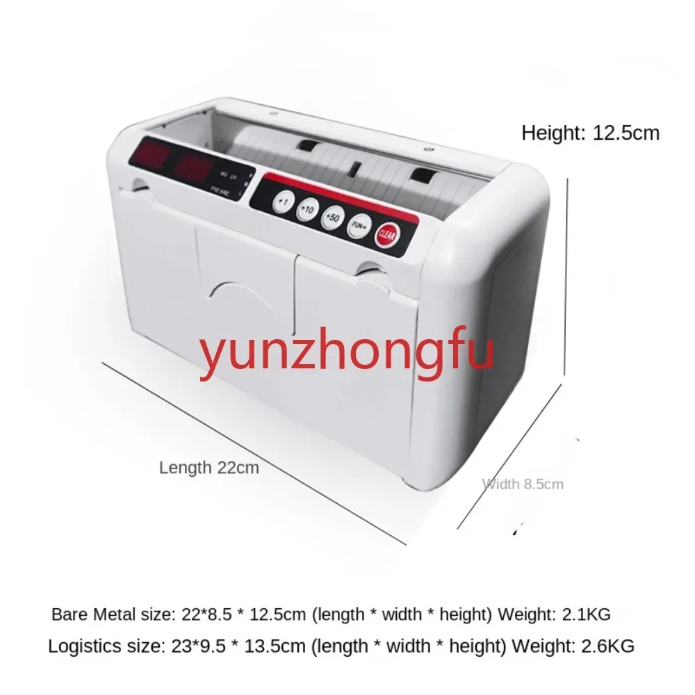 Point Cash Verification Machine USD, EUR, HKD, SGD, MYR, AUD Rechargeable Portable Small Mini Multinational Currency