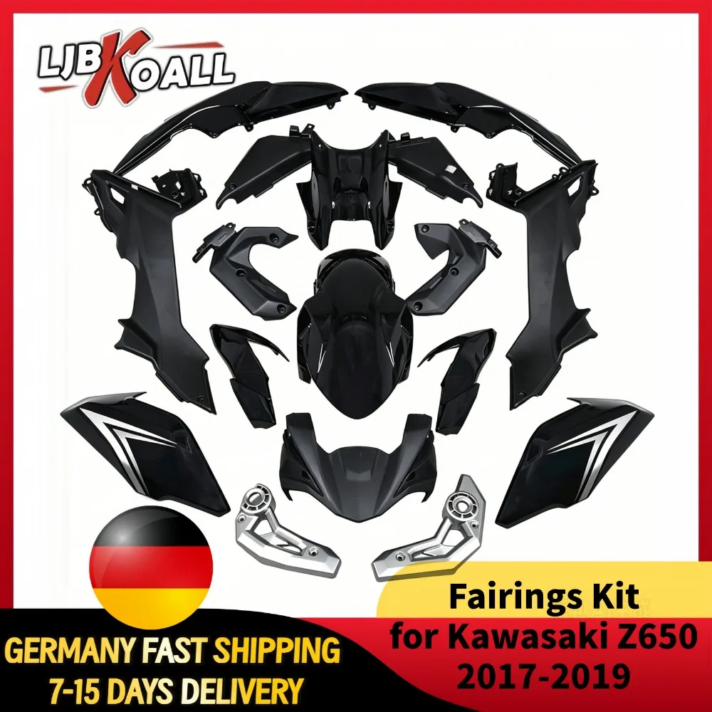 Verkleidungsset für Kawasaki Z650 2017-2019 Motorrad-Verkleidung Spritzguss Lackierte ABS-Kunststoff-Paneel Karosserie-Rahmenset für Z 650
