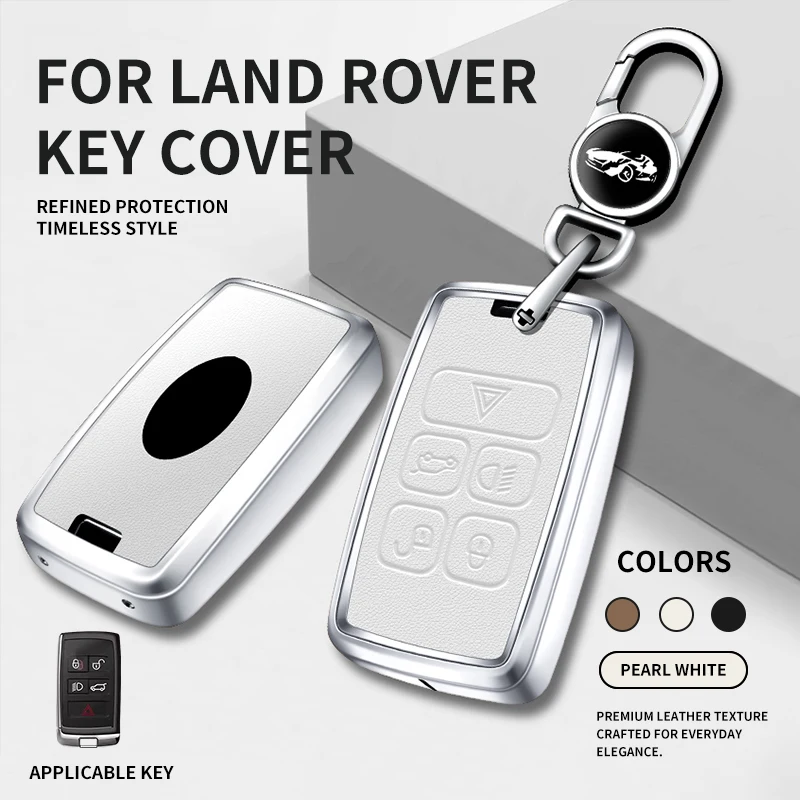 For Land Rover Range Rover Sport Jaguar XF XJ EX F-Pace F-Type 2018 2019 Metal carcasa funda llave Car Key Protective Case