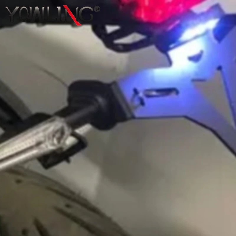 

For Yamaha YZF R7 2021-2023-2024-2025-2026 Motorcycle Accessories Rear License Plate Bracket Mount Holder Tail Tidy LED Plate