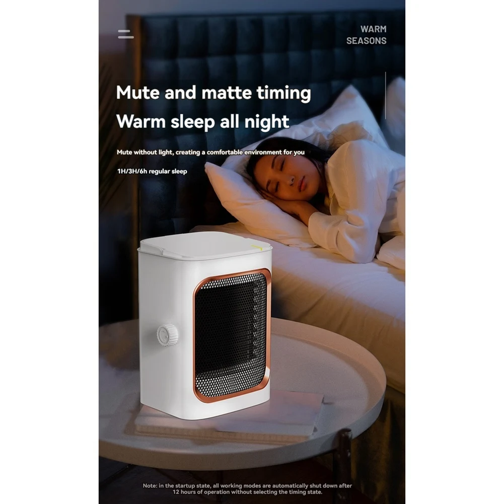 

Электрический обогреватель AB47-1000W, портативный настольный тепловентилятор, регулируемый термостат, домашний обогреватель для зимы