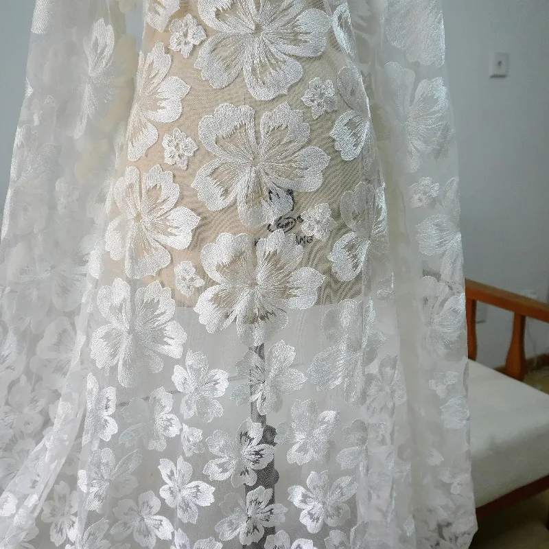 新しいデザインの花柄レース生地ヘッドクロス、レース背景ヘッドピース装飾、手作りdiyウェディングドレスアクセサリー