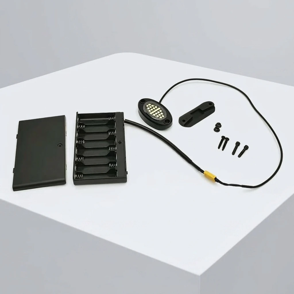 Wintai-Tech Pure White Front Rock Lights Battery Powered with XT30 Kit  24 Lens Customizable   Engraving