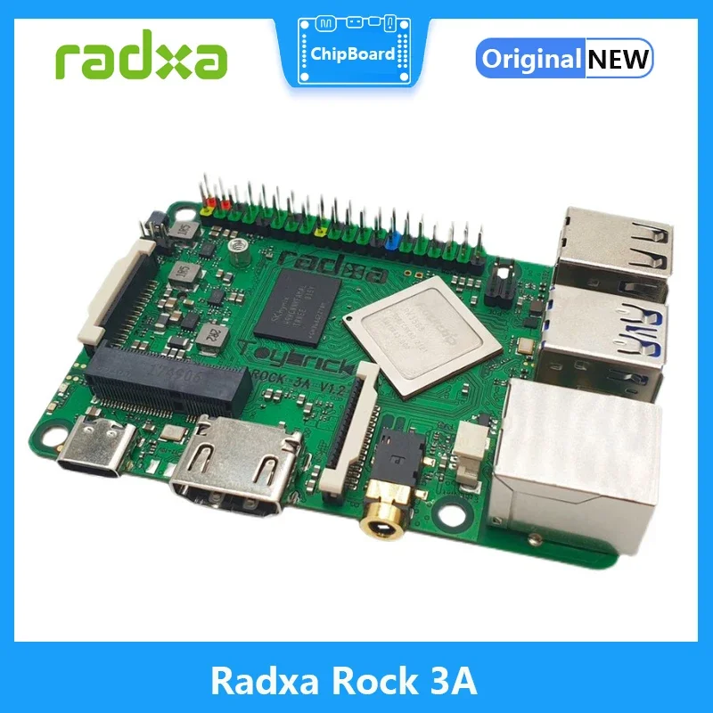 

Radxa ROCK 3A Rockchip RK3568 Chip Developed Board Quad-core Cortex A55 High Performance