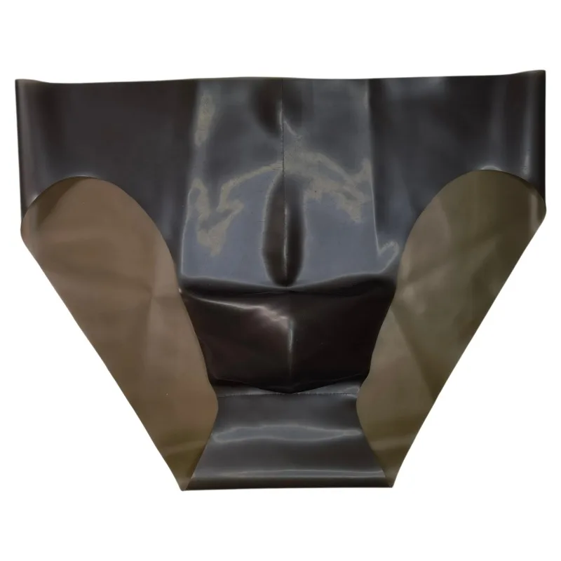 ملابس داخلية شفافة من اللاتكس للرجال ملابس داخلية محدبة من المطاط ملابس داخلية لامعة للرجال ملابس داخلية مثيرة على شكل مثلث سراويل داخلية من أوم