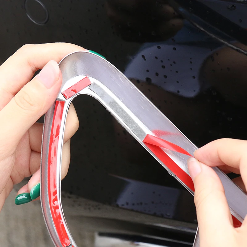 tail throat decorative frame black for Volvo xc60 xc90 s60 v60 s90 v90CC v60cc xc40 Chrome decoration