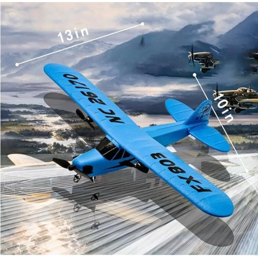 2 Channel Remote Control Foam Airplane for Kids - Easy to Fly Outdoor Glider Toy for Boys and Girls