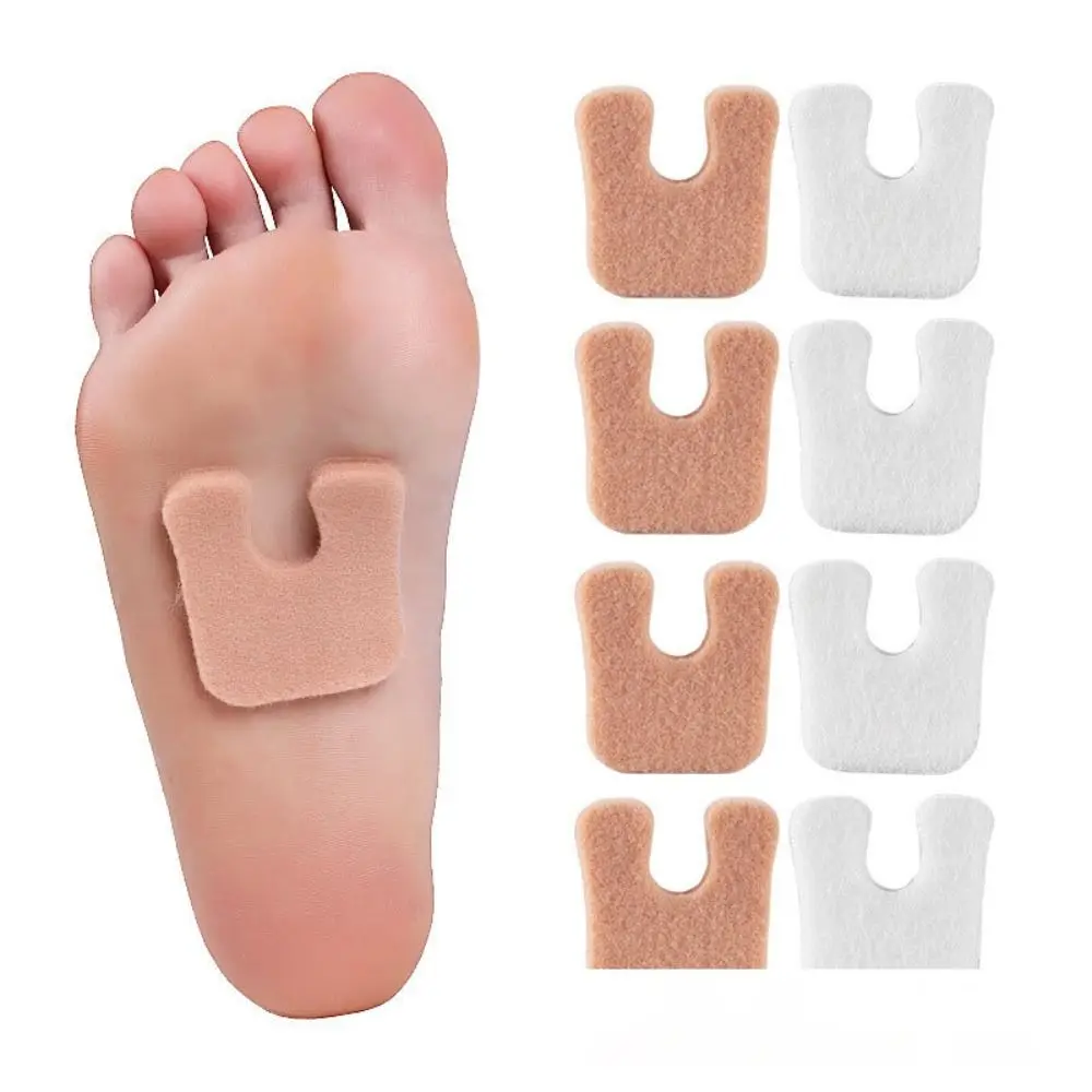 6Pcs/set New U-Shaped Metatarsal Foot Pad Forefoot Support Self-Adhesive Foam Foot Cushion Pain Relief Felt Callus Pads