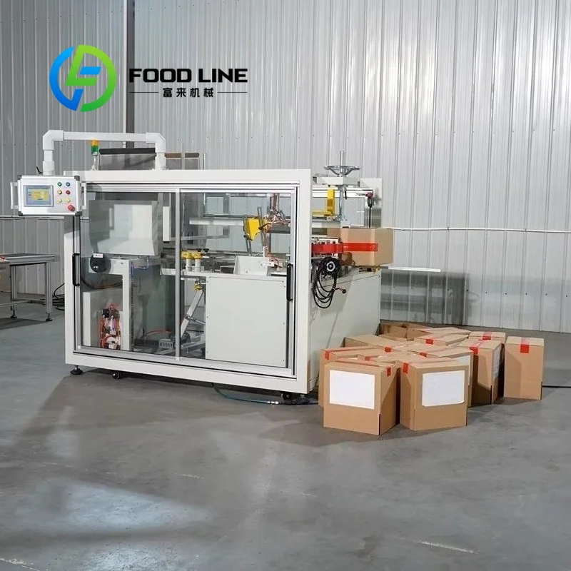 Automatic Carton Erector With Independent Automatic Carton Forming Unit Duty Frame For High Frequency Industrial Box Erecting
