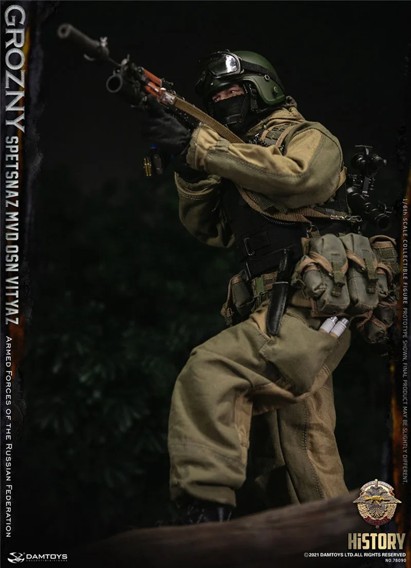 Damtoys 78090 1/6 Uomini Soldato Forze Armate Della Federazione Russa Spetsnaz Mvd Vv Osn Vityaz Grozny 12 Pollici Action Figure