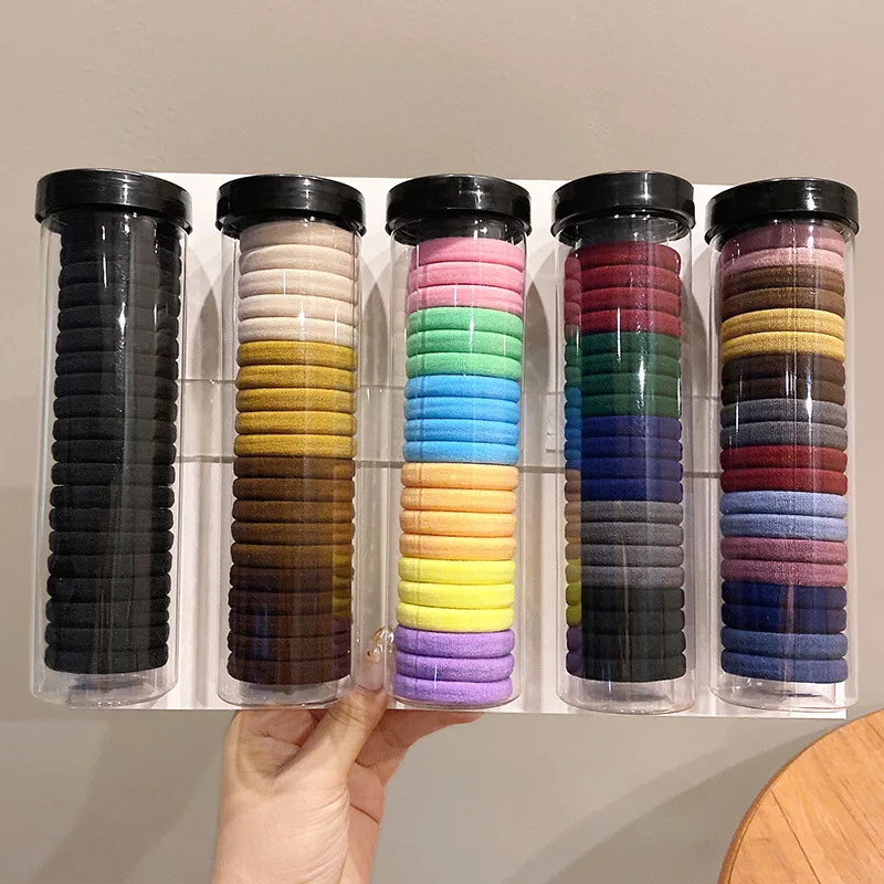 20PCS Fashion Women Simple Basic Elastic Hair Bands Ties Scrunchie Ponytail Holder Rubber Band Headband Girls Hair Accessories