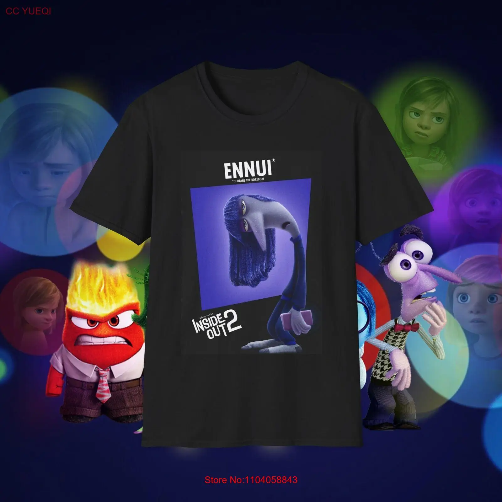 Inside Out 2 Ennui Anxiety Envy Embarrassment Unisex Softstyle T-Shirt