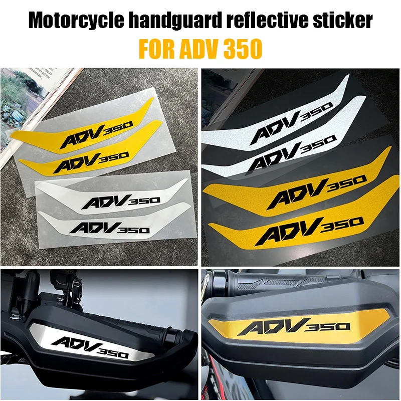 

Reflective Motorcycle HandGuard Stickers Moto Scooter Decoration Vinyl Decals Accessories Waterproor For ADV350 Adv 350 2025