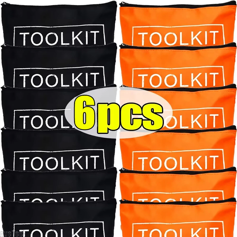 

6 шт., многофункциональные сумки для инструментов большой вместимости, водонепроницаемая сумка для хранения из оксфордского холста на молнии, портативный органайзер для инструментов