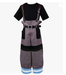 HOLRAN Shinra Kusakabe Suit Princess Hibana Cosplay Asa Boiru Costume Uniform Strap Pants Coat Jacket Suit Halloween