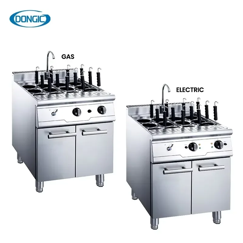 Commercial Modular Gas Noodle Maker with Adjustable Feet and Replaceable Burner Optional Cabinet Oven Combo for Hotel Kitchen