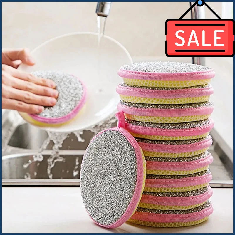 2026 New 5/10/20Pcs Double Side Dishwashing Sponge Dish Washing Brush Pan Pot Dish Wash Sponges Household Cleaning Kitchen Tools