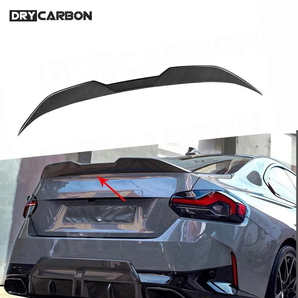 

Dry Carbon Fiber M Style Duckbill Rear Trunk Spoiler for BMW 2 Series G42 M235i M240i Coupe 2022+ Rear Trunk Duck Spoiler Wing