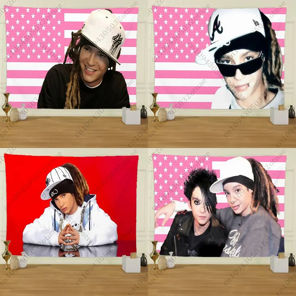 Tom K-Kaulitz Flag Tapestry Creative Pattern Photo Living Room Wall Art Decor Party Outdoor Decorate Banners