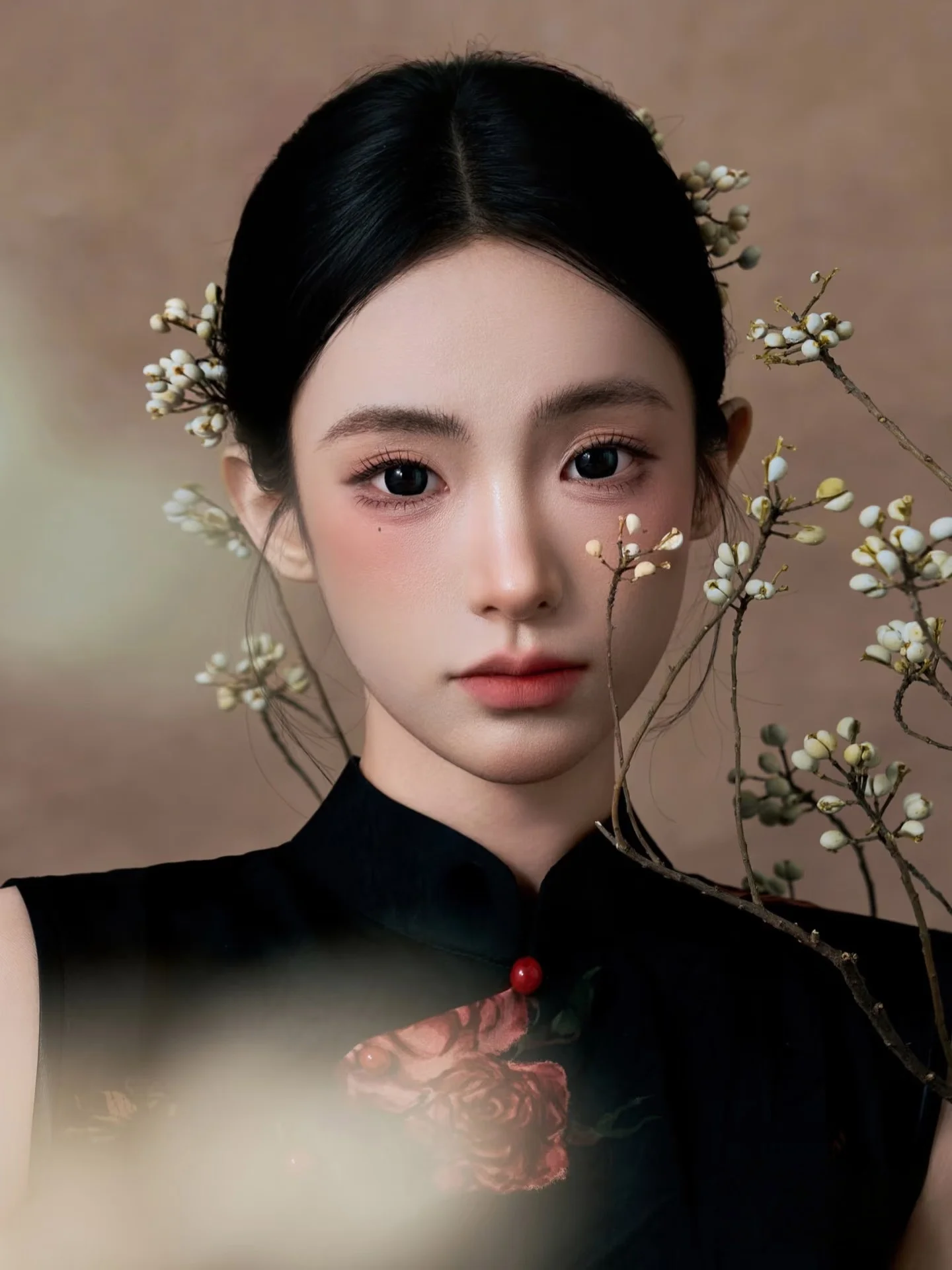 

Элегантное черное бархатное платье без рукавов для фотосессий в фотостудии, китайская женская модная одежда