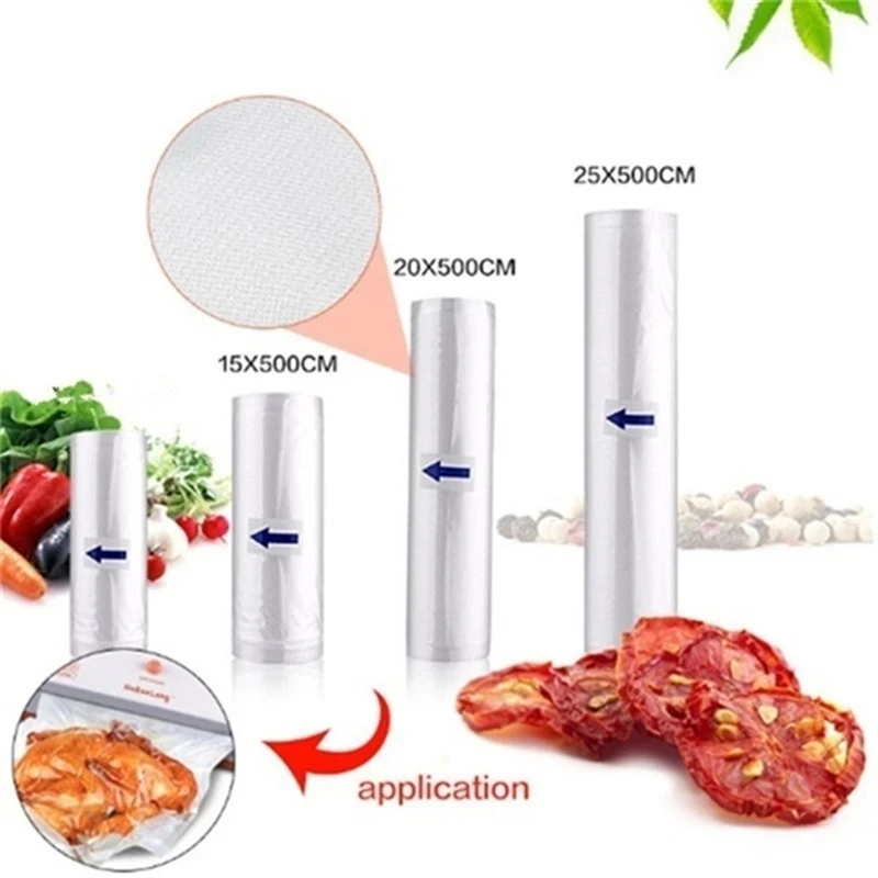 BPA Free Kitchen Vacuum Sealer Bags Reusable Rolls Fresh-keeping Food Saver Storage Bag Package Kitchen Storage and Organization