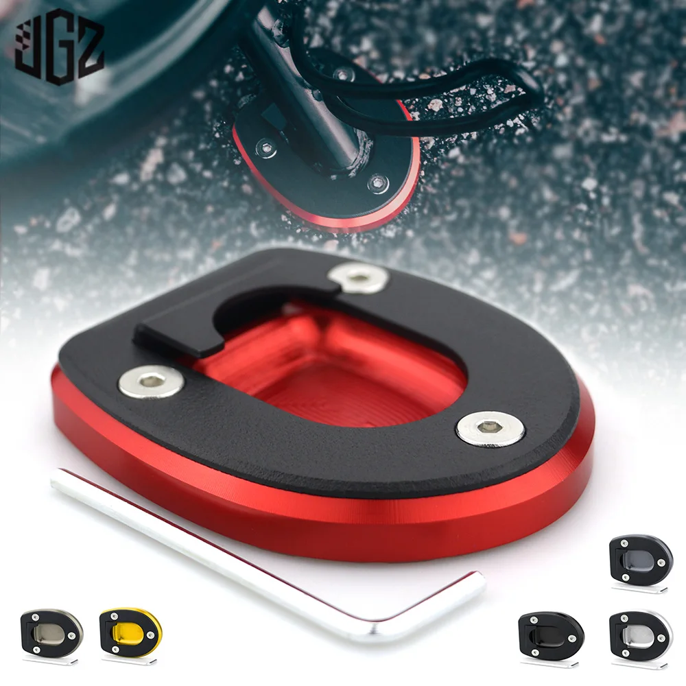

Motorcycle CNC Side Stand Pad Cover Kickstand Enlarger For VESPA GTS 150 300 GTV 2023-2024